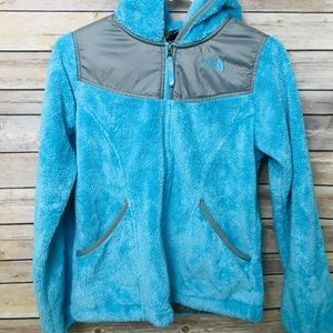 Sky blue north face jacket